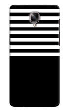 Black and White Print Oneplus 3/3T Hard Case Back Cover by Casekaro