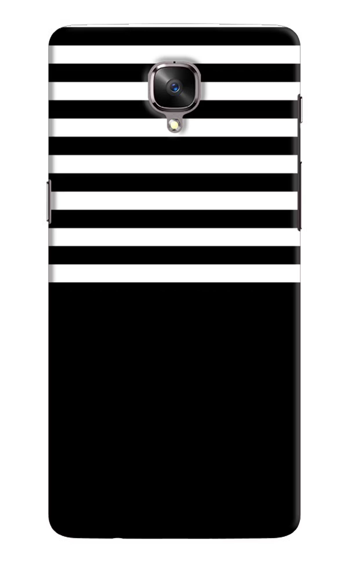 Black and White Print Oneplus 3/3T Hard Case Back Cover by Casekaro