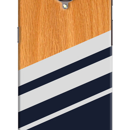 Blue and white wooden Oneplus 3/3T Hard Case Back Cover by Casekaro