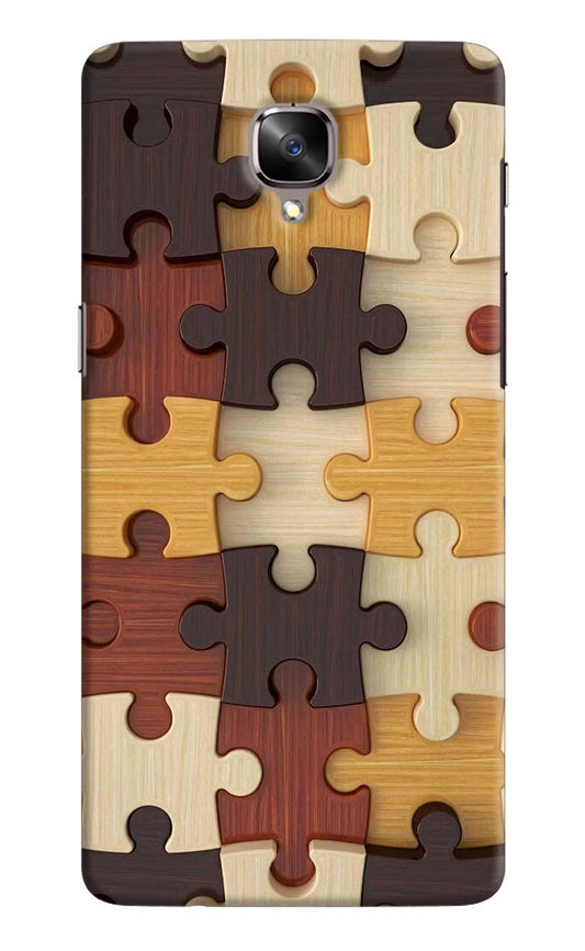 Wooden Puzzle Oneplus 3/3T Hard Case Back Cover by Casekaro