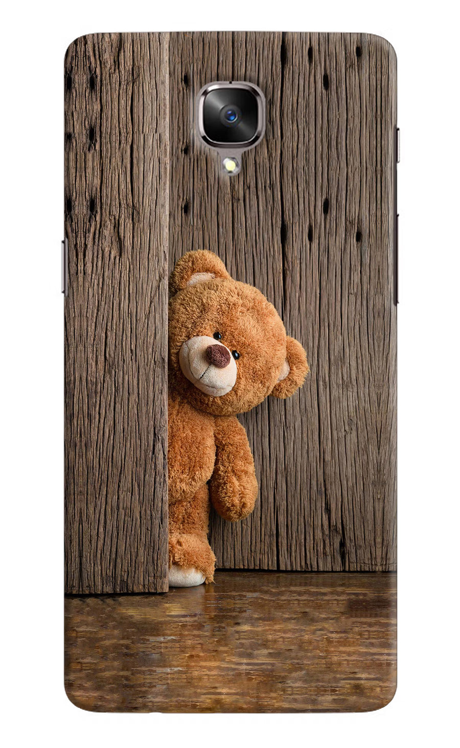 Teddy Wooden Oneplus 3/3T Back Cover, Hard case
