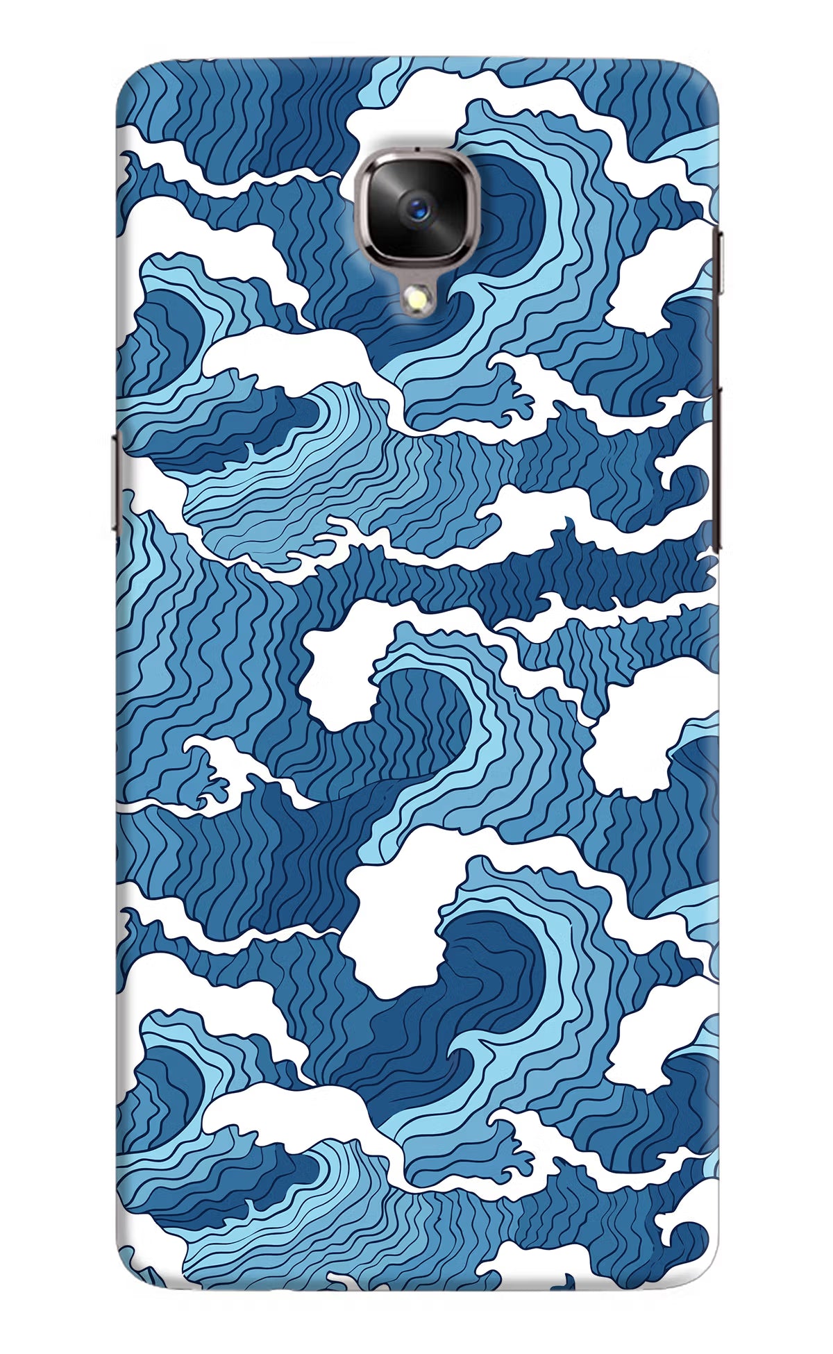 Blue Waves Oneplus 3/3T Hard Case Back Cover by Casekaro