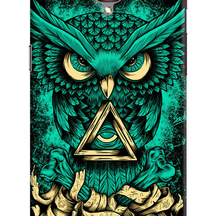 Green Owl Oneplus 3/3T Hard Case Back Cover by Casekaro