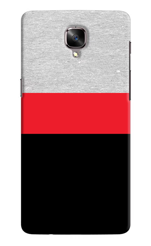 Tri Color Pattern Oneplus 3/3T Hard Case Back Cover by Casekaro