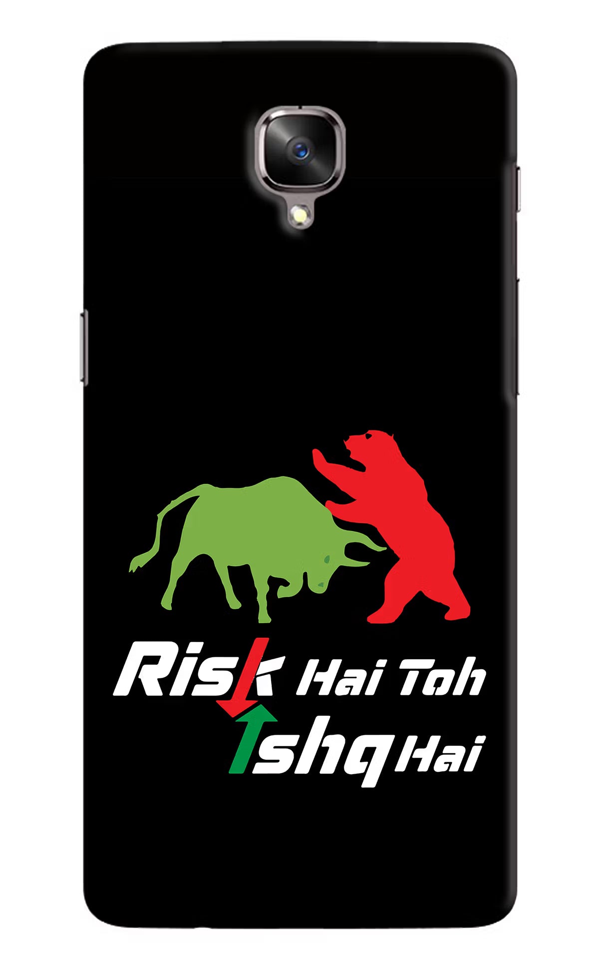 Risk Hai Toh Ishq Hai Oneplus 3/3T Hard Case Back Cover by Casekaro