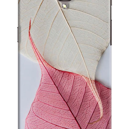 White Pink Leaf Oneplus 3/3T Hard Case Back Cover by Casekaro