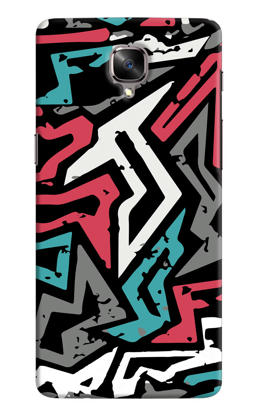 Geometric Graffiti Oneplus 3/3T Back Cover, Hard case