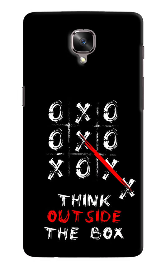 Think out of the BOX Oneplus 3/3T Hard Case Back Cover by Casekaro