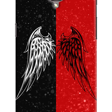 Wings Oneplus 3/3T Hard Case Back Cover by Casekaro