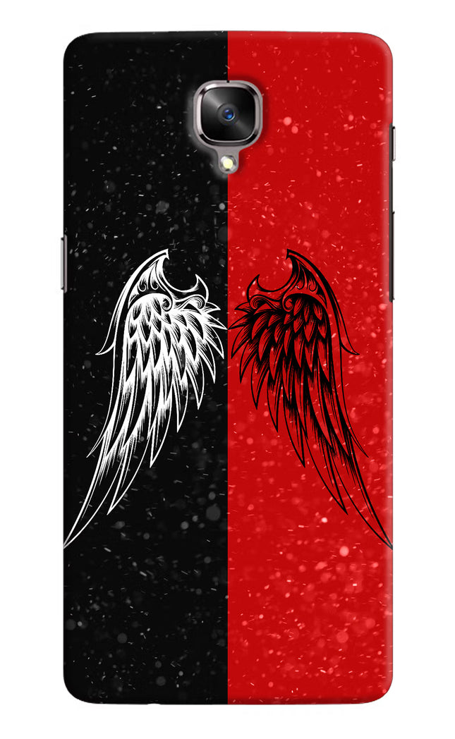 Wings Oneplus 3/3T Hard Case Back Cover by Casekaro
