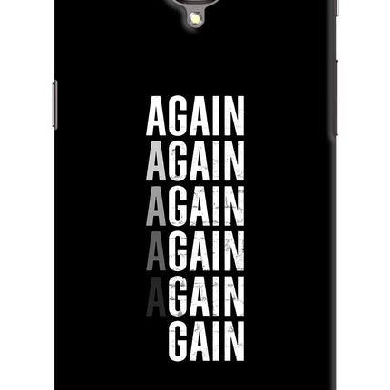 Again Again Gain Oneplus 3/3T Hard Case Back Cover by Casekaro
