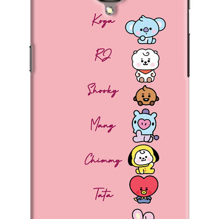 BTS names Oneplus 3/3T Hard Case Back Cover by Casekaro