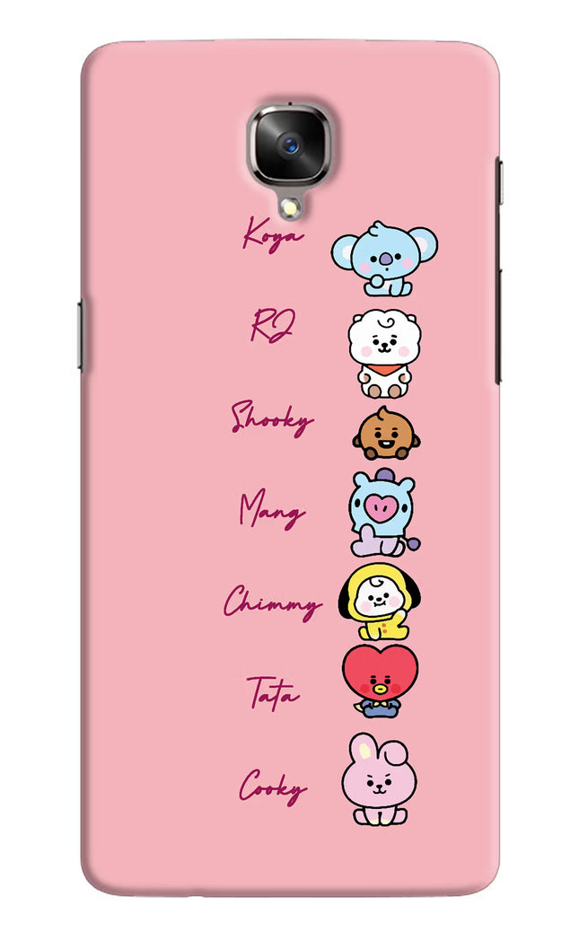 BTS names Oneplus 3/3T Hard Case Back Cover by Casekaro