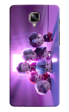 BTS Chibi Oneplus 3/3T Hard Case Back Cover by Casekaro