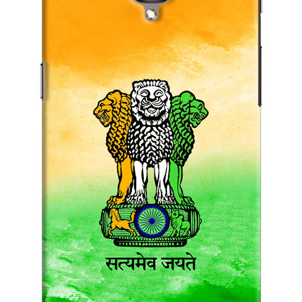 Satyamev Jayate Flag Oneplus 3/3T Hard Case Back Cover by Casekaro