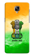 Satyamev Jayate Flag Oneplus 3/3T Hard Case Back Cover by Casekaro