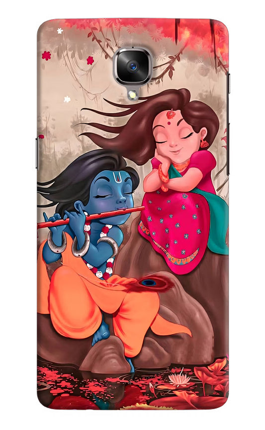 Radhe Krishna Oneplus 3/3T Hard Case Back Cover by Casekaro