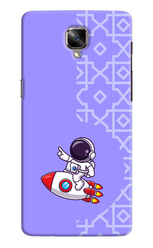 Cute Astronaut Oneplus 3/3T Hard Case Back Cover by Casekaro