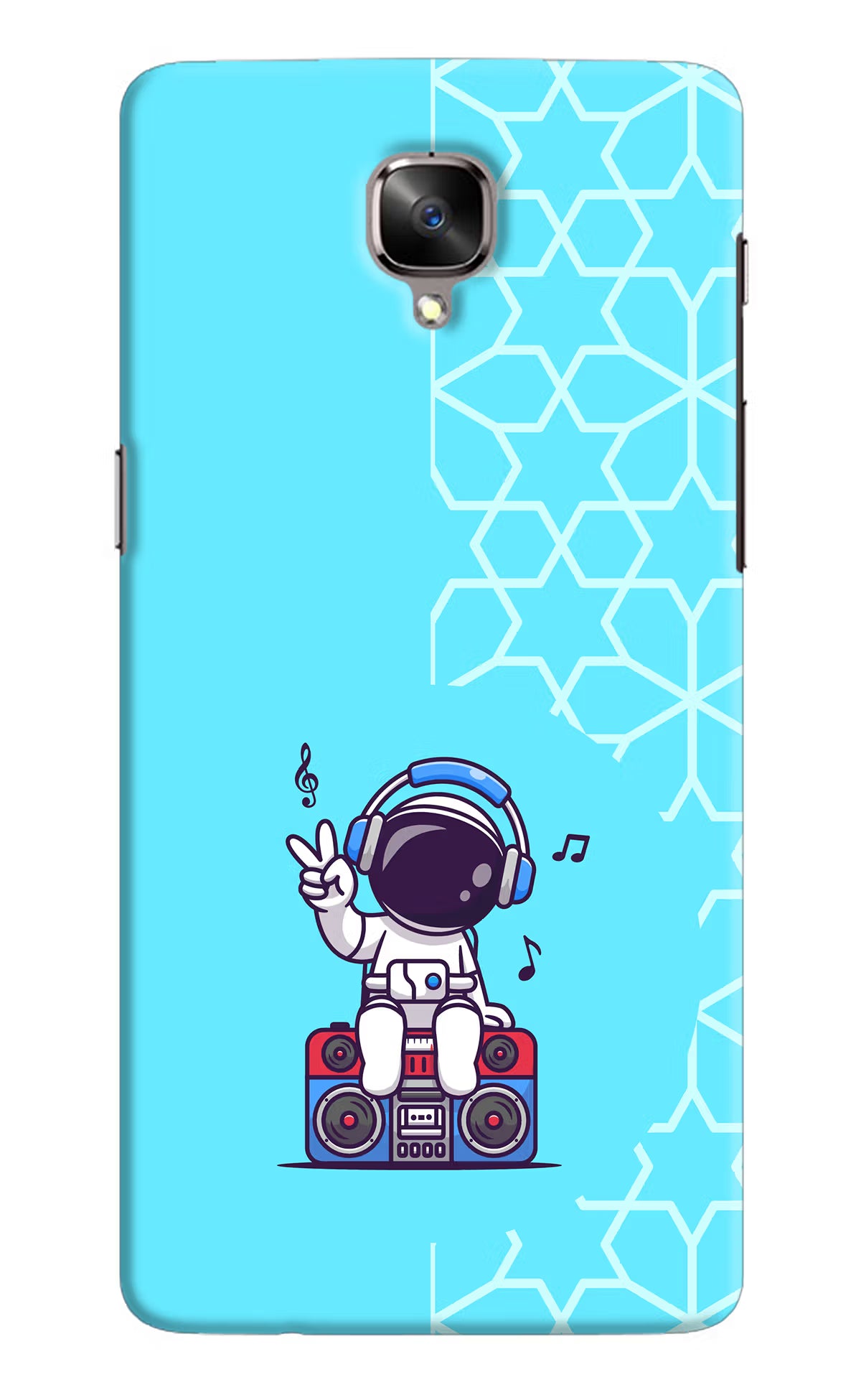Cute Astronaut Chilling Oneplus 3/3T Hard Case Back Cover by Casekaro