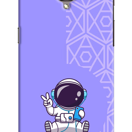 Cute Astronaut Chilling Oneplus 3/3T Hard Case Back Cover by Casekaro