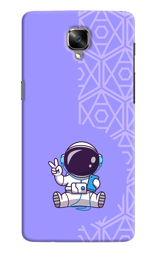 Cute Astronaut Chilling Oneplus 3/3T Hard Case Back Cover by Casekaro