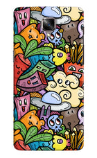 Veggie Doodle Oneplus 3/3T Hard Case Back Cover by Casekaro