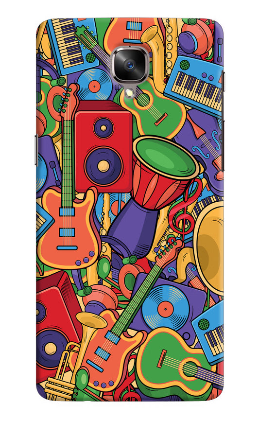 Music Instrument Doodle Oneplus 3/3T Hard Case Back Cover by Casekaro