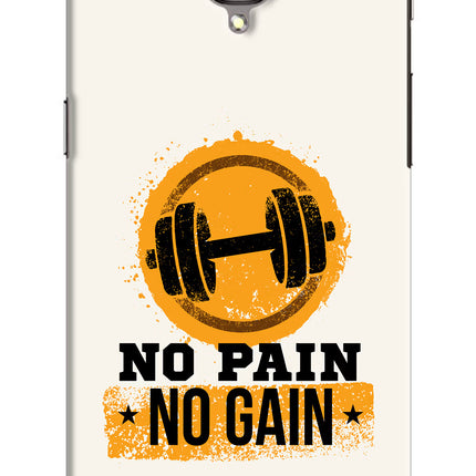 No Pain No Gain Oneplus 3/3T Hard Case Back Cover by Casekaro
