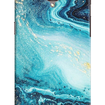 Blue Glitter Marble Oneplus 3/3T Hard Case Back Cover by Casekaro