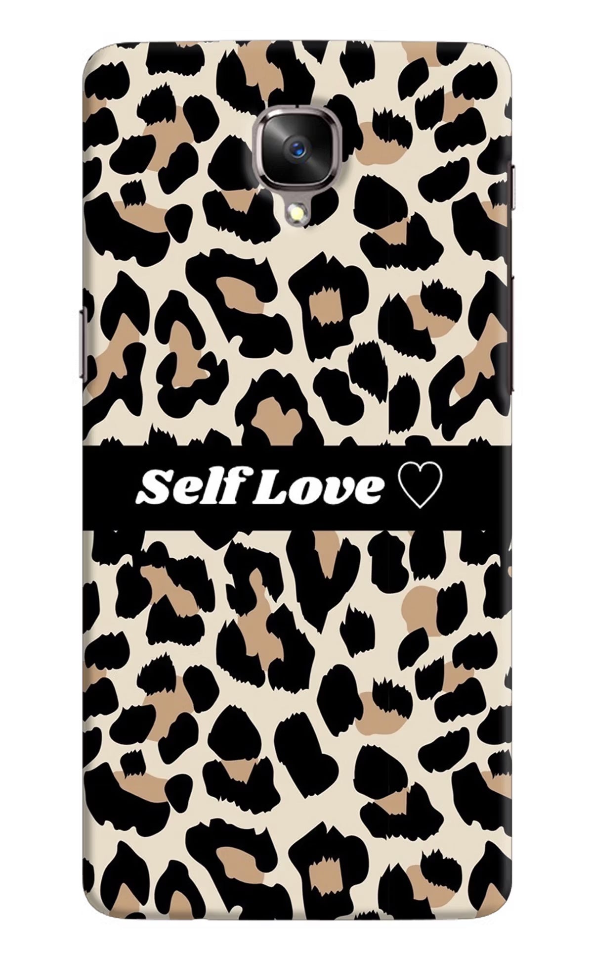 Leopard Print Self Love Oneplus 3/3T Hard Case Back Cover by Casekaro