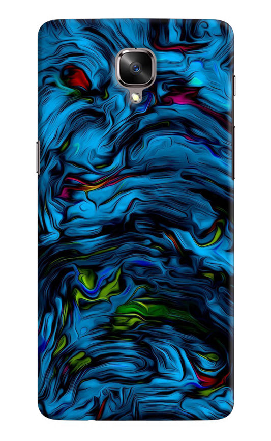 Dark Blue Abstract Oneplus 3/3T Hard Case Back Cover by Casekaro