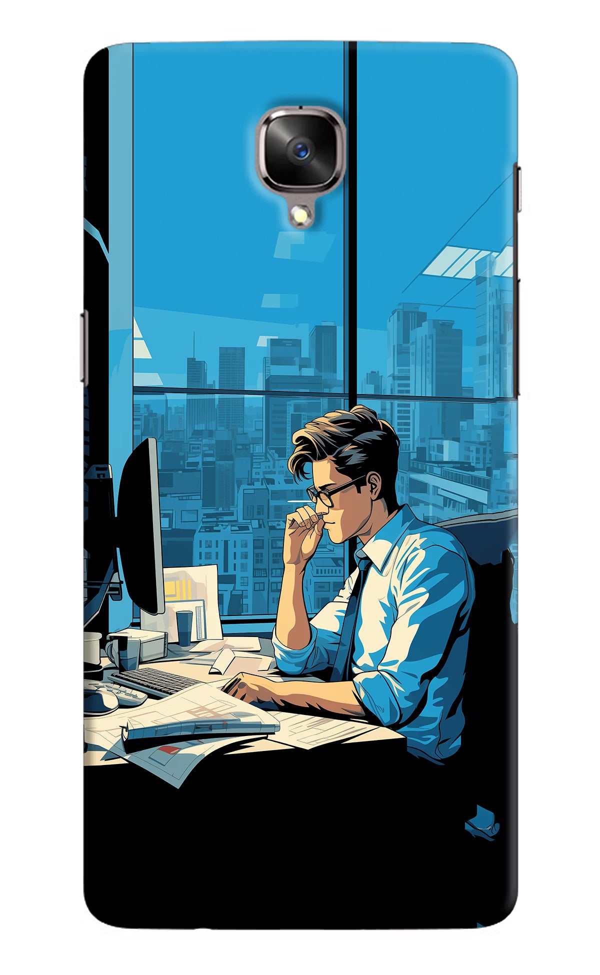 Focused Hustler (AI Generated) Oneplus 3/3T Hard Case Back Cover by Casekaro