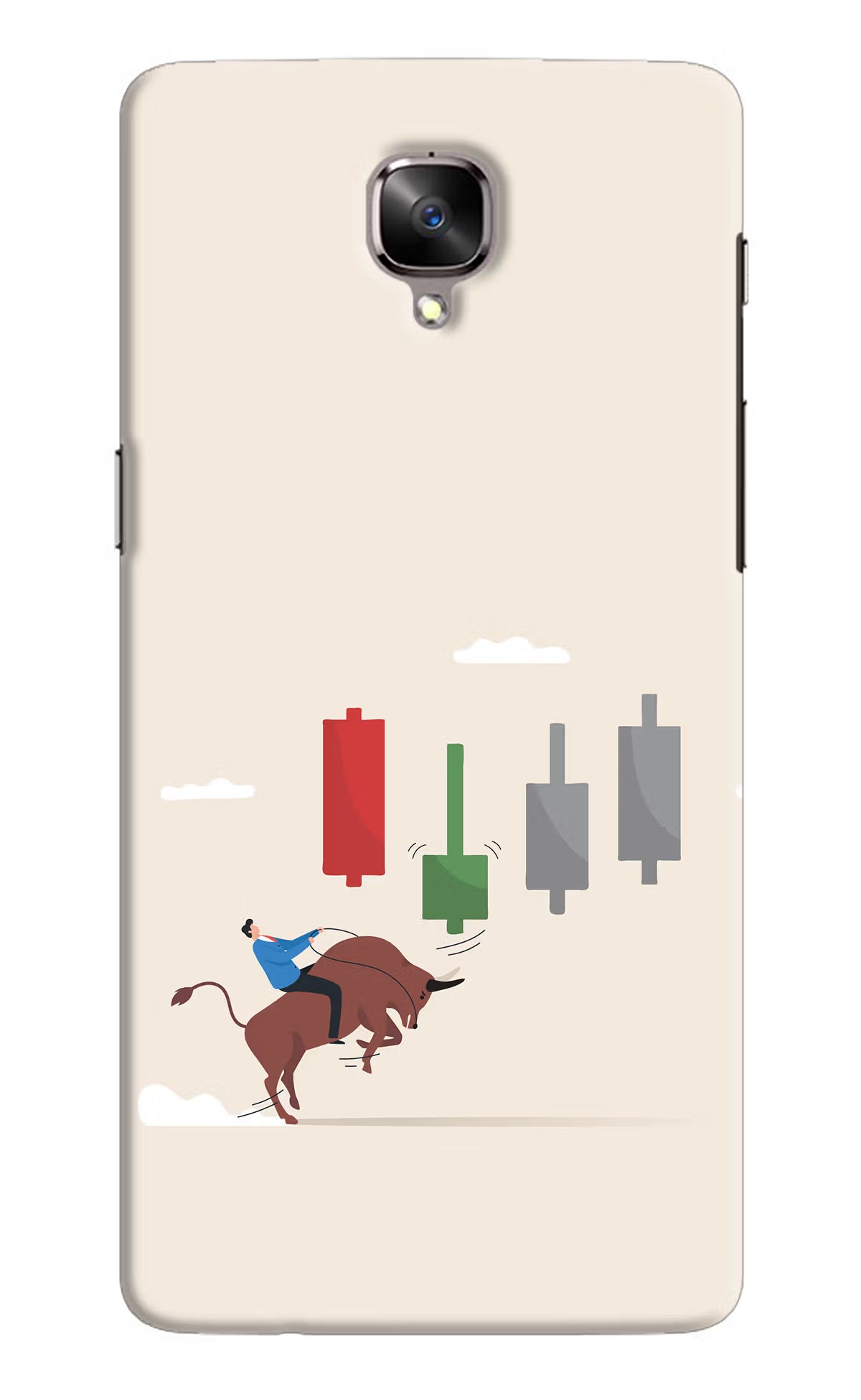 Bull Trading Momentum Oneplus 3/3T Hard Case Back Cover by Casekaro