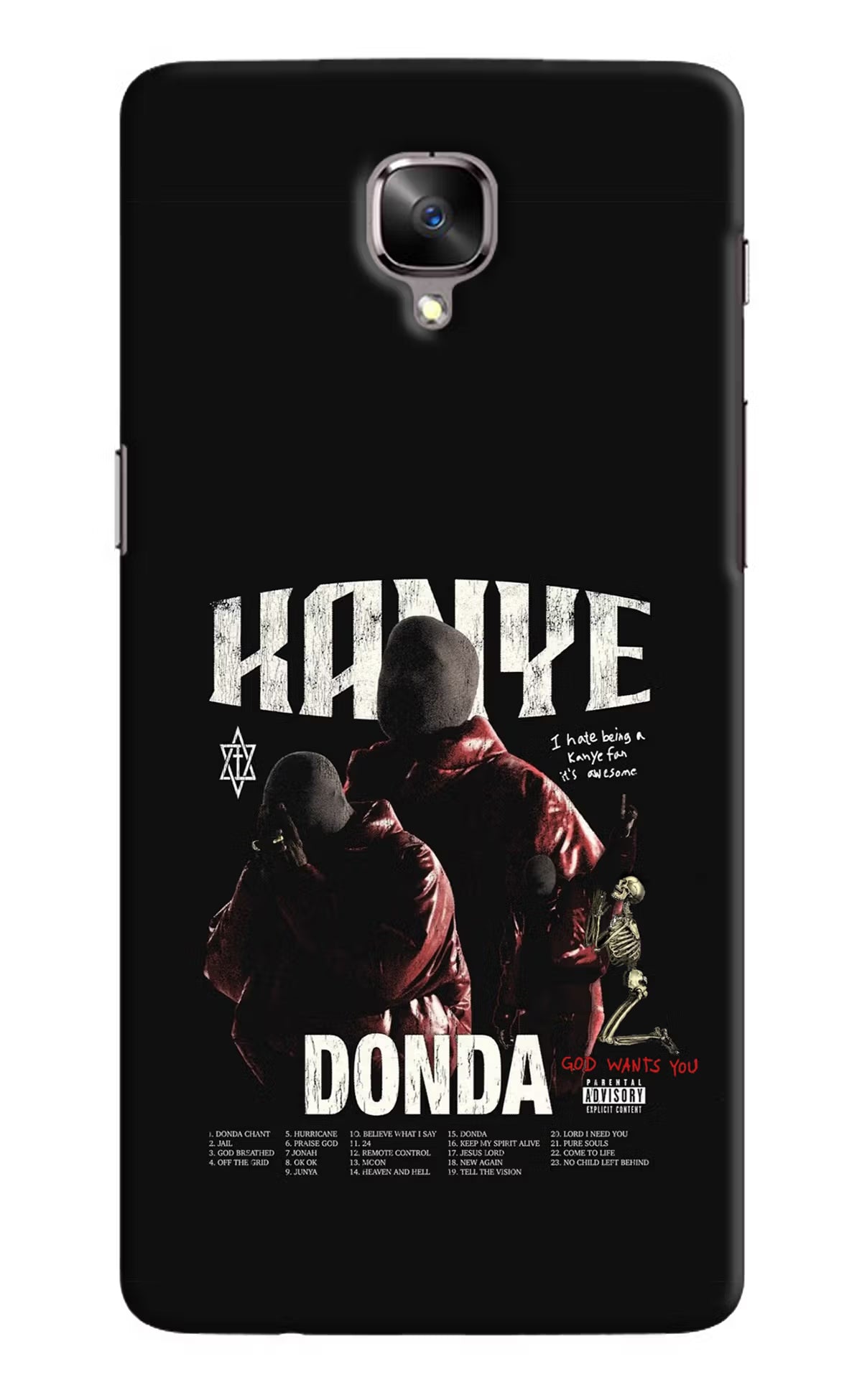 Donda Kanye West Oneplus 3/3T Hard Case Back Cover by Casekaro