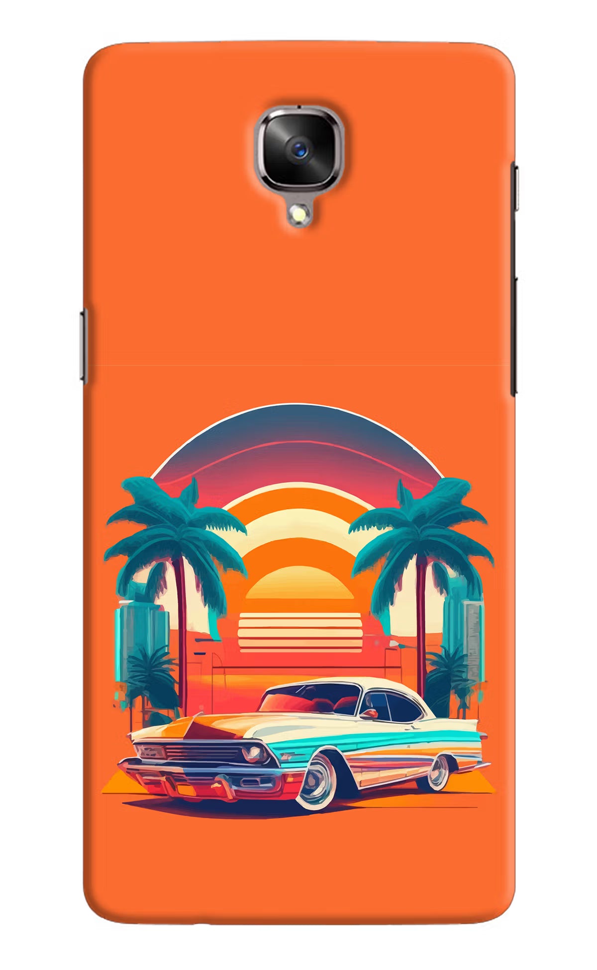 Palm Drive 80s Oneplus 3/3T Hard Case Back Cover by Casekaro