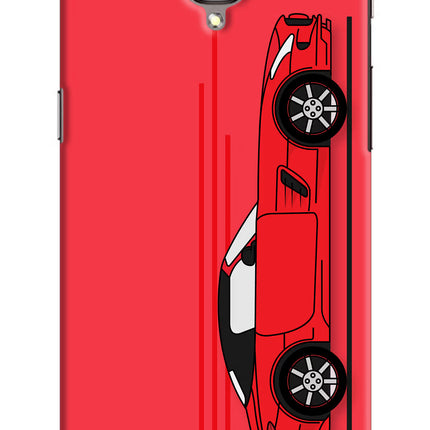 Red Velocity Oneplus 3/3T Hard Case Back Cover by Casekaro