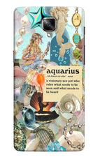 Aquarius Zodiac Oneplus 3/3T Hard Case Back Cover by Casekaro