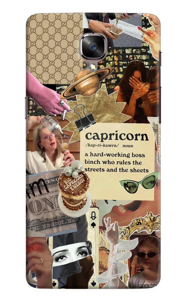 Capricorn Zodiac Oneplus 3/3T Hard Case Back Cover by Casekaro