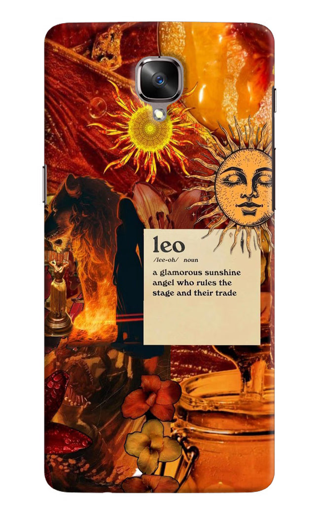 Leo Zodiac Oneplus 3/3T Hard Case Back Cover by Casekaro