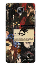Scorpio Zodiac Oneplus 3/3T Hard Case Back Cover by Casekaro