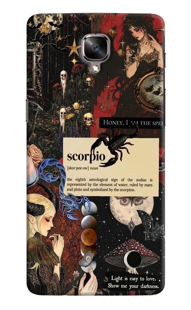 Scorpio Zodiac Oneplus 3/3T Hard Case Back Cover by Casekaro