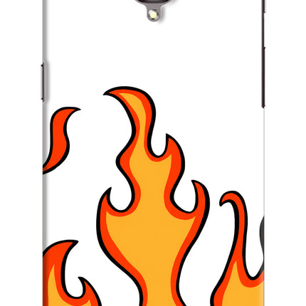 Fired Up – White Oneplus 3/3T Hard Case Back Cover by Casekaro
