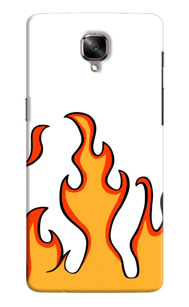 Fired Up – White Oneplus 3/3T Hard Case Back Cover by Casekaro