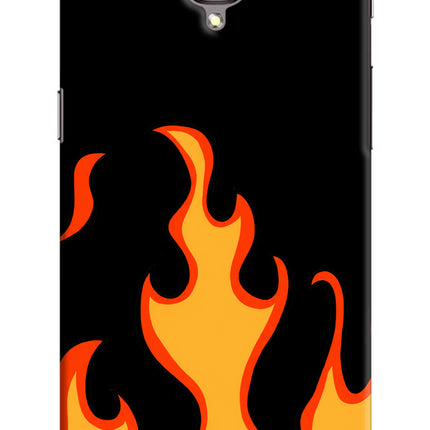 Fired Up – Black Oneplus 3/3T Hard Case Back Cover by Casekaro