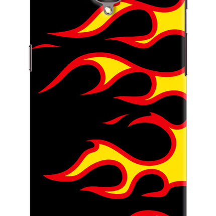 Side Sweep Flames Oneplus 3/3T Hard Case Back Cover by Casekaro
