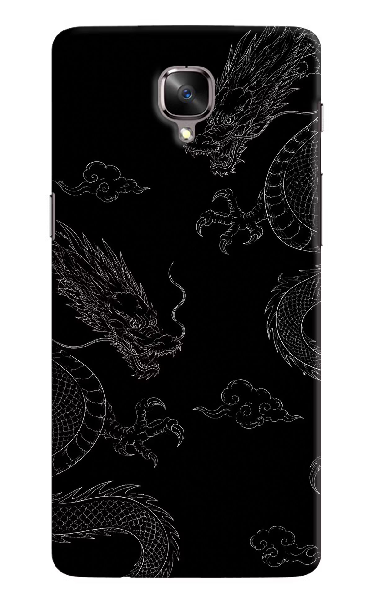Twin Dragons Oneplus 3/3T Hard Case Back Cover by Casekaro