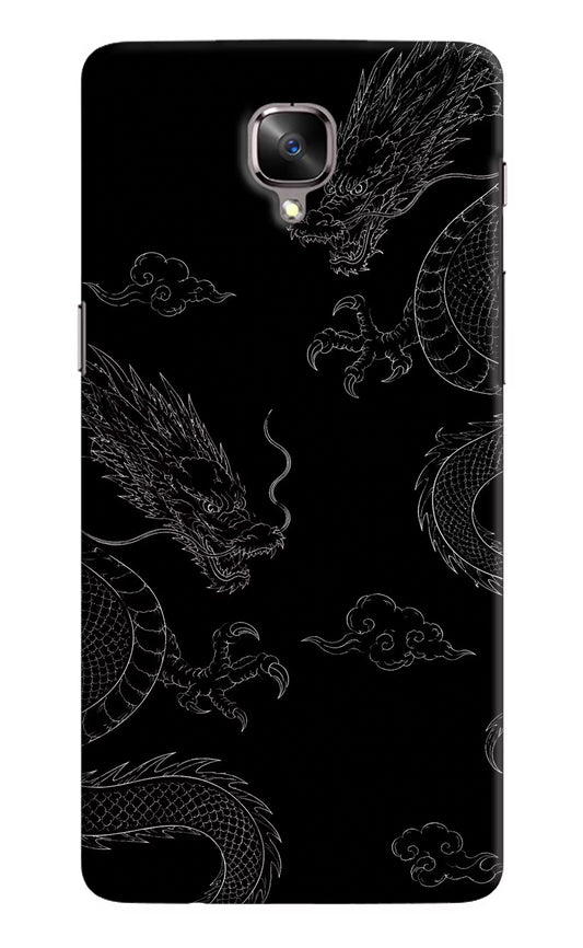 Twin Dragons Oneplus 3/3T Hard Case Back Cover by Casekaro