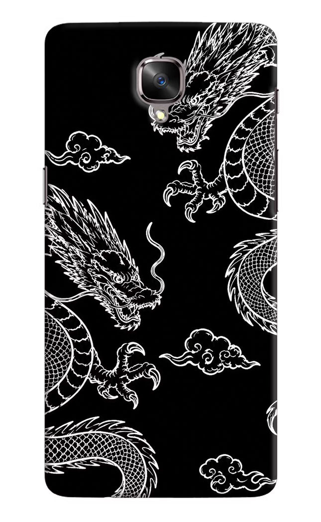 Twin Dragons Oneplus 3/3T Hard Case Back Cover by Casekaro