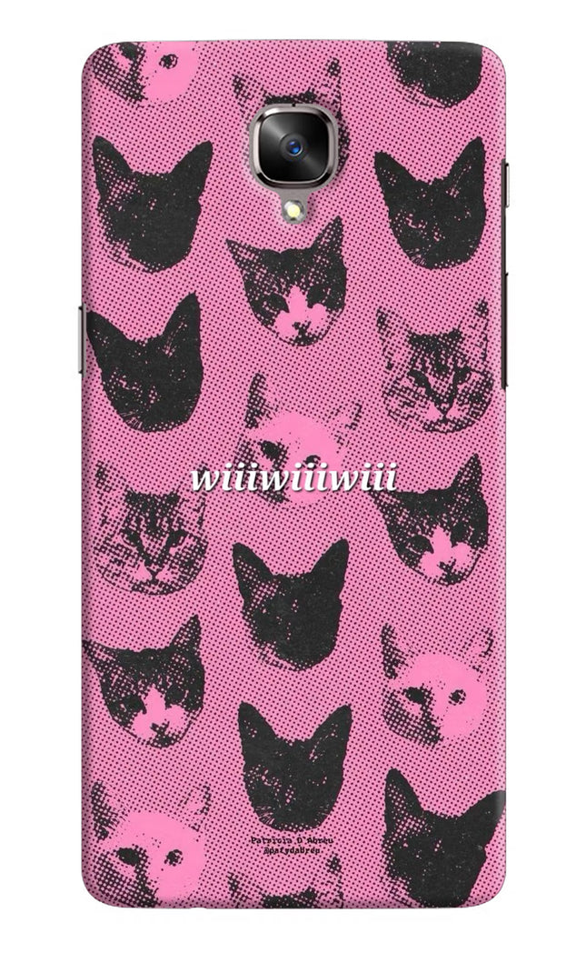 Pink Cats Oneplus 3/3T Hard Case Back Cover by Casekaro