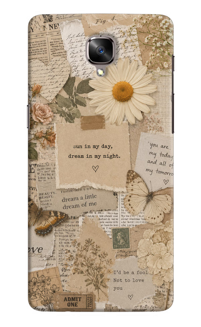 Vintage case Oneplus 3/3T Hard Case Back Cover by Casekaro